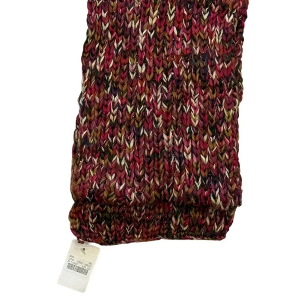 Multicolor Scarf Wrap One Size Acrylic Blend Warm Multicolor WOmen